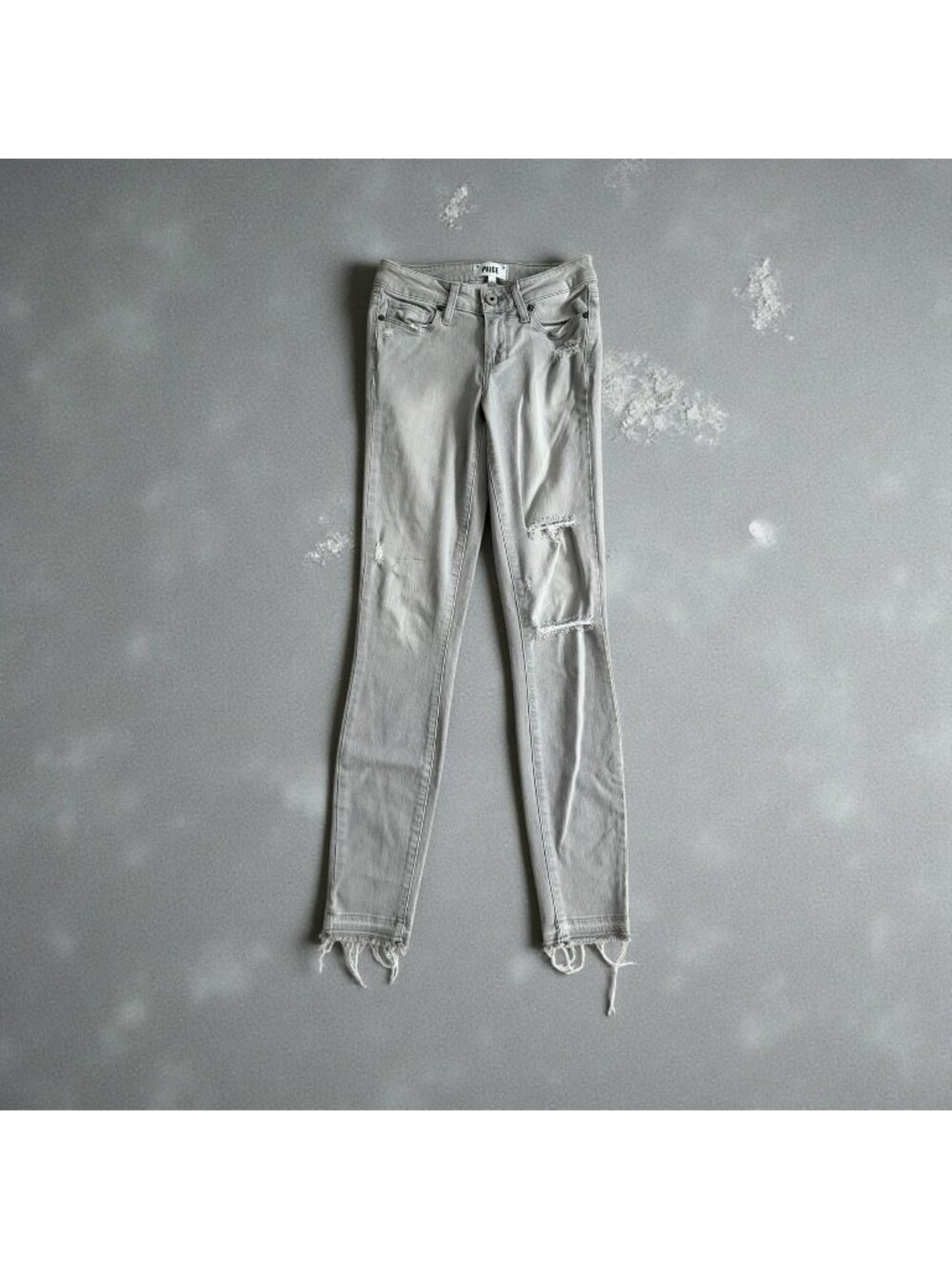 PAIGE Women's Gray Verdugo Skinny Jeans Size 24